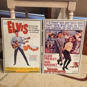 Elvis Metal Signs,(Qty 2) Size 12”X 17”